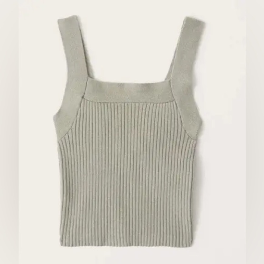 Abercrombie Green Ribbed Tank